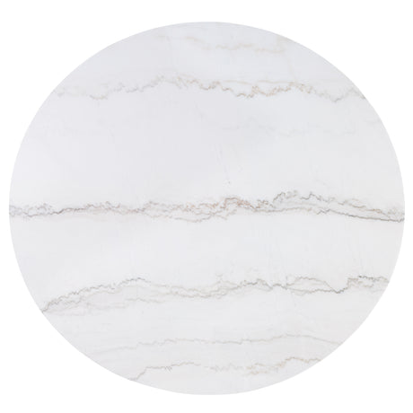 Varley Dove Genuine Marble Round Dining Set from Crown Mark - Luna Furniture