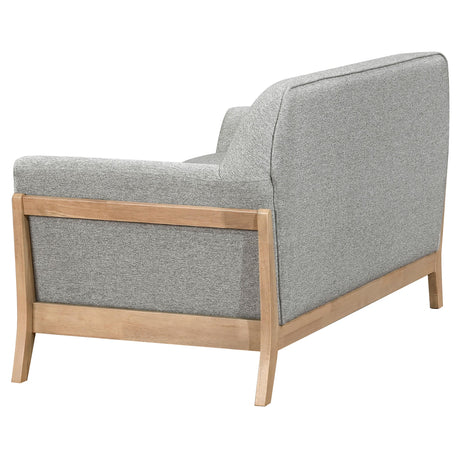Vaughn Gray Fabric Upholstered Flared Arm Loveseat from Coaster - Luna Furniture