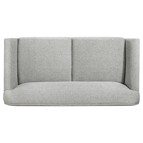 Vaughn Gray Fabric Upholstered Flared Arm Loveseat from Coaster - Luna Furniture