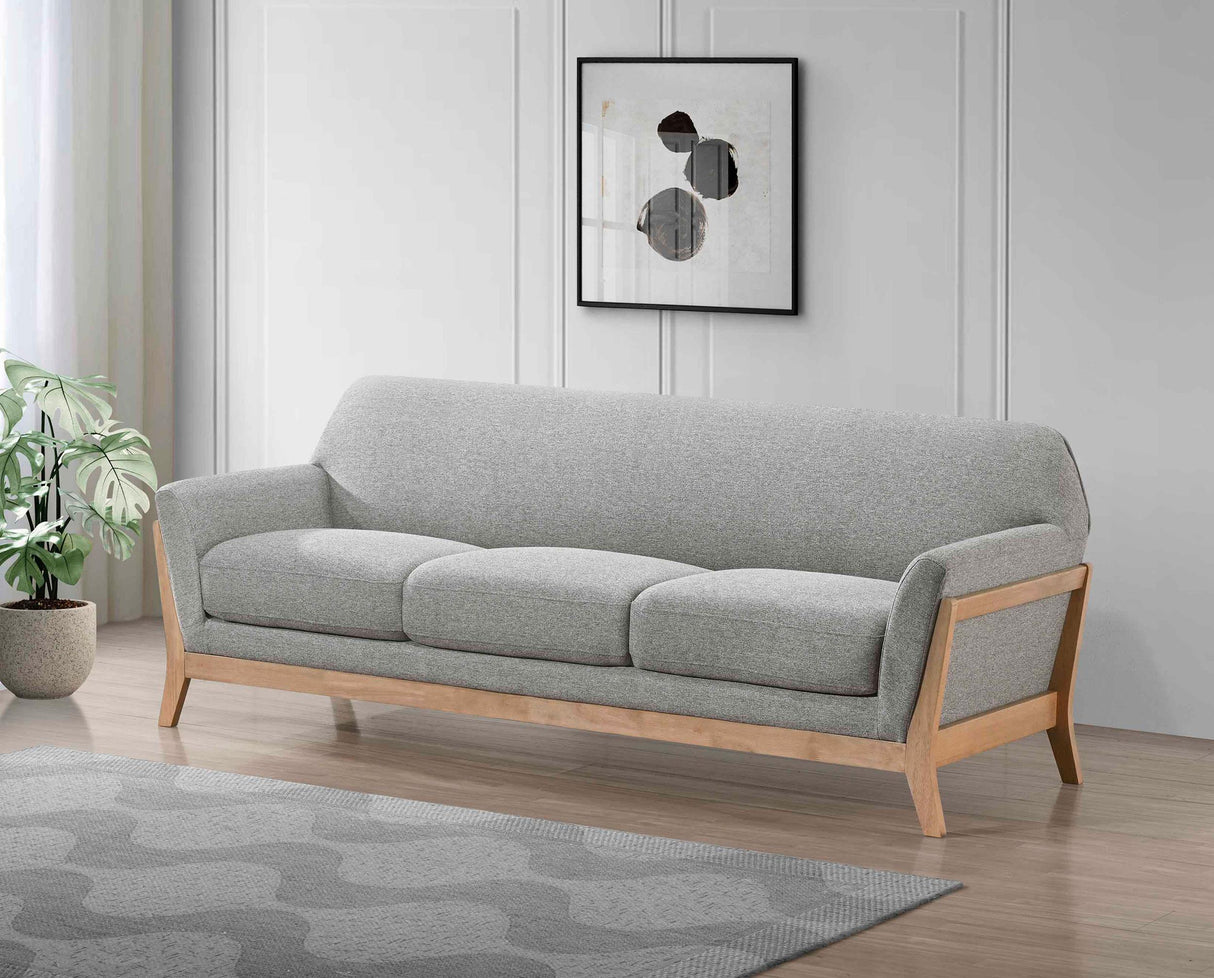 Vaughn Gray Fabric Upholstered Flared Arm Sofa from Coaster - Luna Furniture