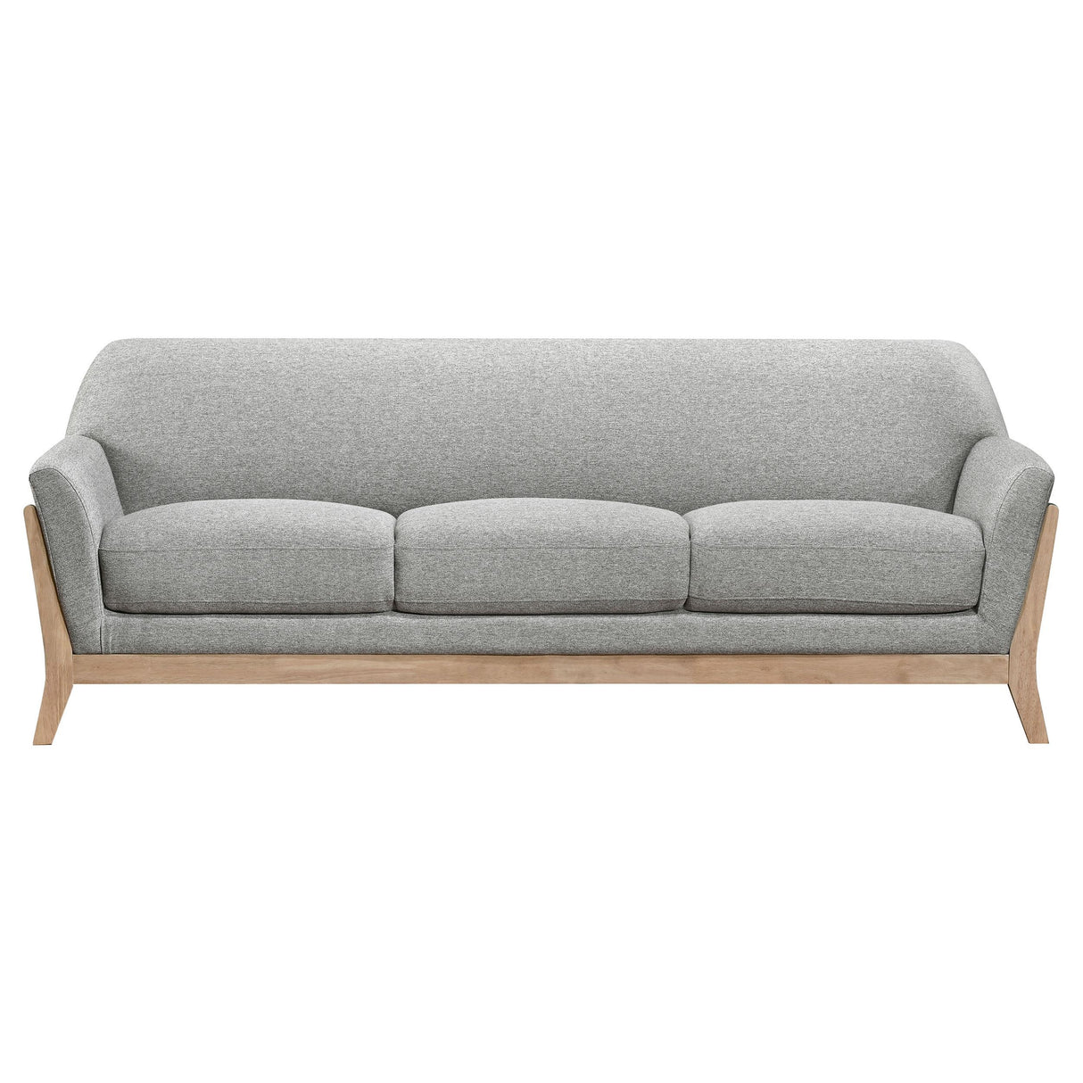 Vaughn Gray Fabric Upholstered Flared Arm Sofa from Coaster - Luna Furniture