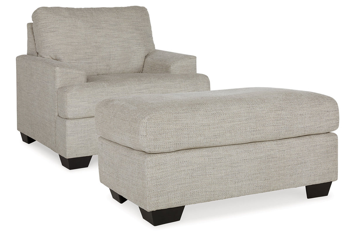 Vayda Pebble Chair and Ottoman from Ashley - Luna Furniture