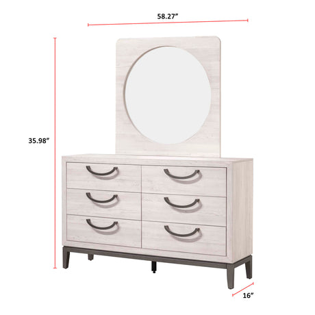 Veda Chalk Dresser from Crown Mark - Luna Furniture