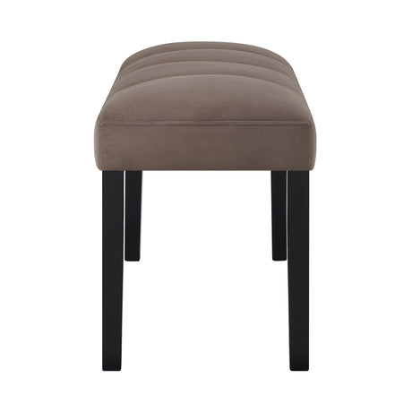 Vega Black/Brown Bench from Crown Mark - Luna Furniture