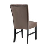 Vega Black/Brown Side Chair, Set of 2 from Crown Mark - Luna Furniture