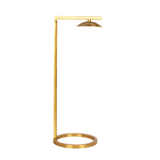 Velvet Globe Table Lamp White Opal Glass with Dimmer Switch Inline from Midinmod - Luna Furniture