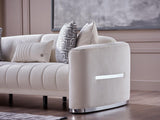 Venice Merit Cream Loveseat from Bellona - Luna Furniture