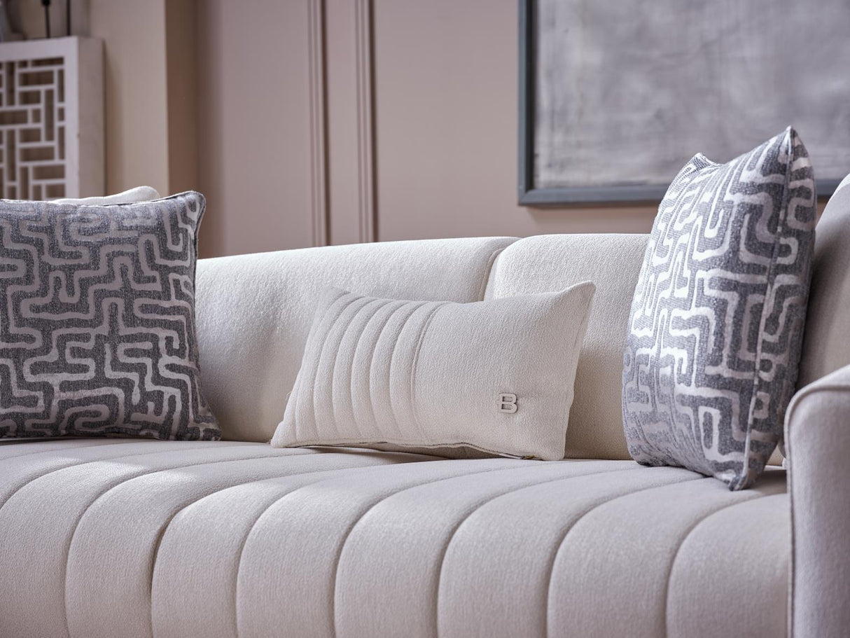 Venice Merit Cream Loveseat from Bellona - Luna Furniture