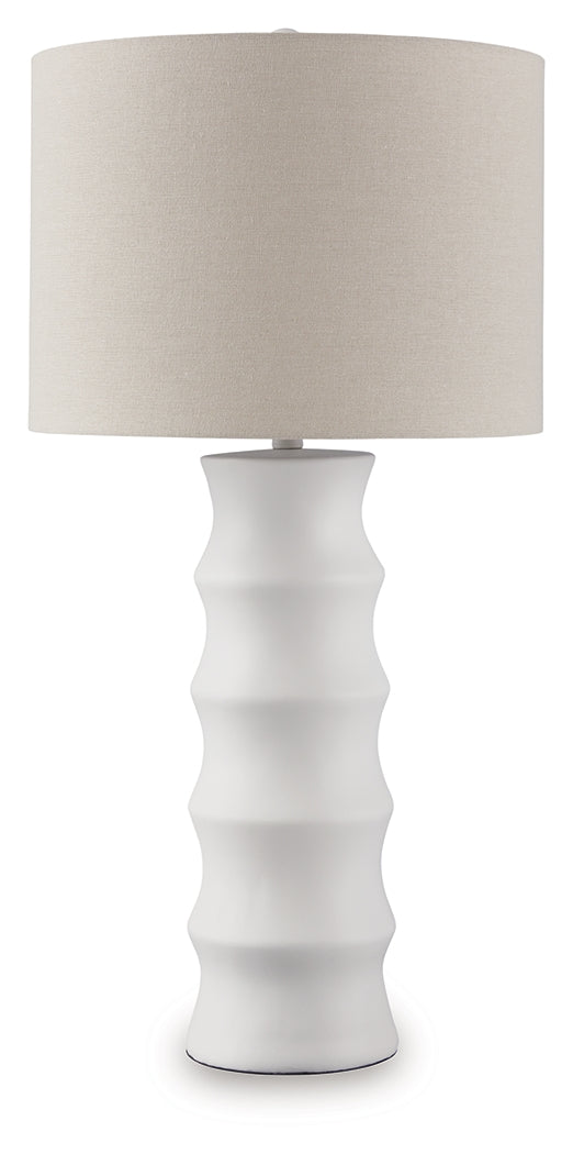 Veraleigh White Table Lamp from Ashley - Luna Furniture