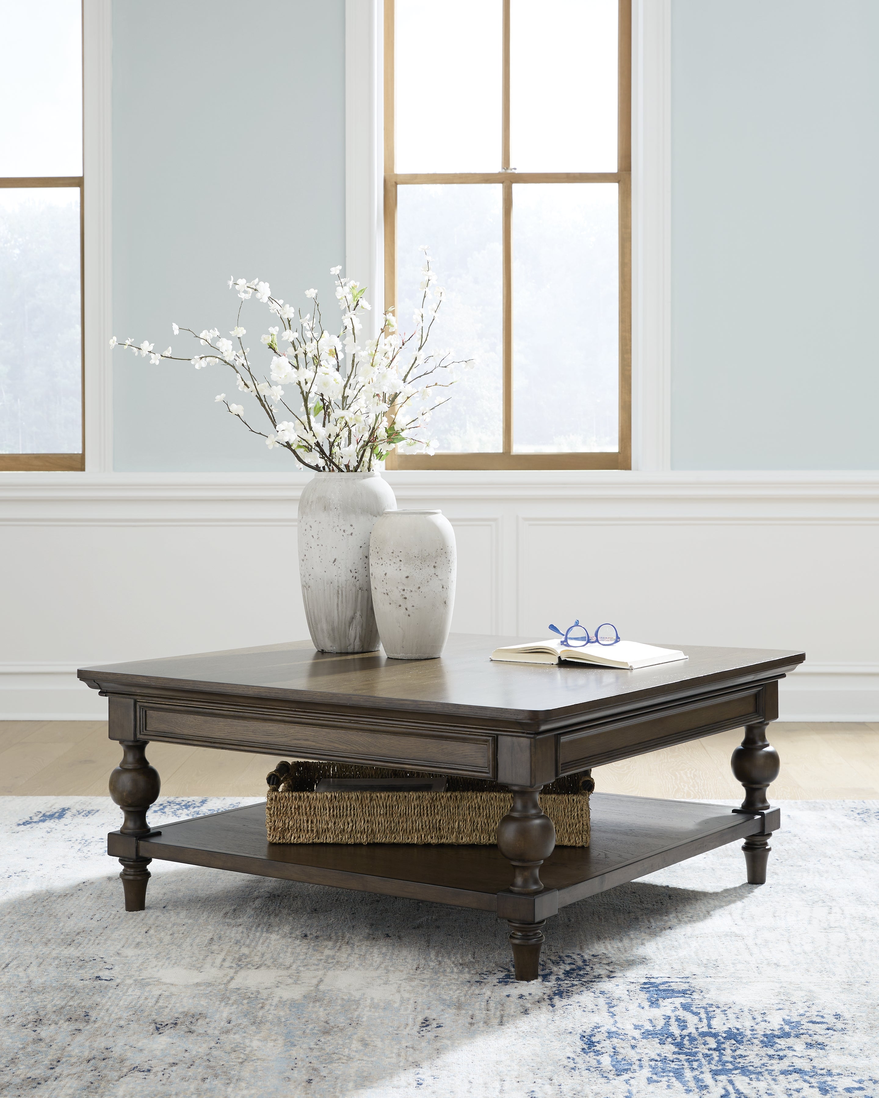 Veramond Dark Brown Coffee Table - Luna Furniture