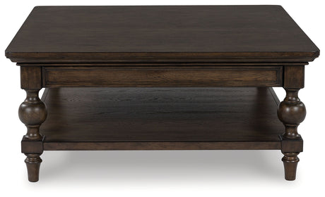 Veramond Dark Brown Coffee Table from Ashley - Luna Furniture