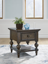 Veramond Dark Brown End Table from Ashley - Luna Furniture
