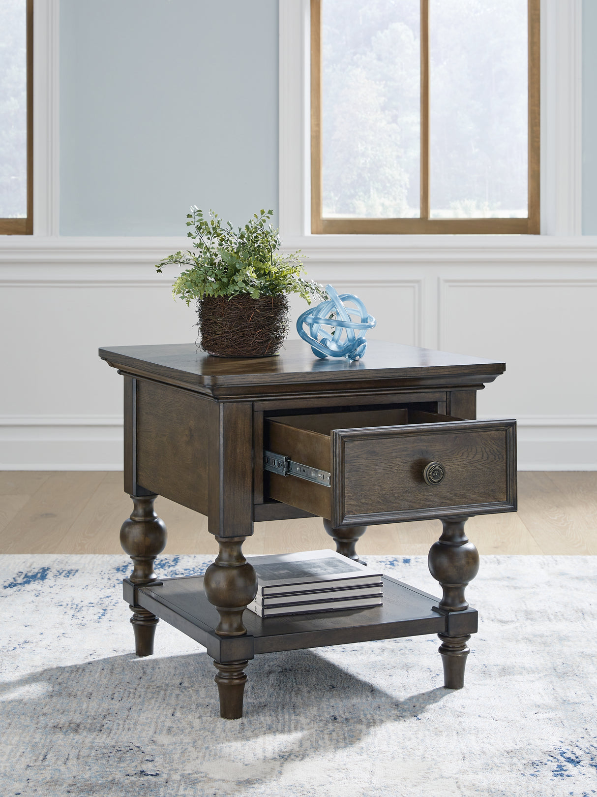 Veramond Dark Brown End Table from Ashley - Luna Furniture