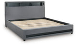 Verishaw Gray King Upholstered Bed from Ashley - Luna Furniture