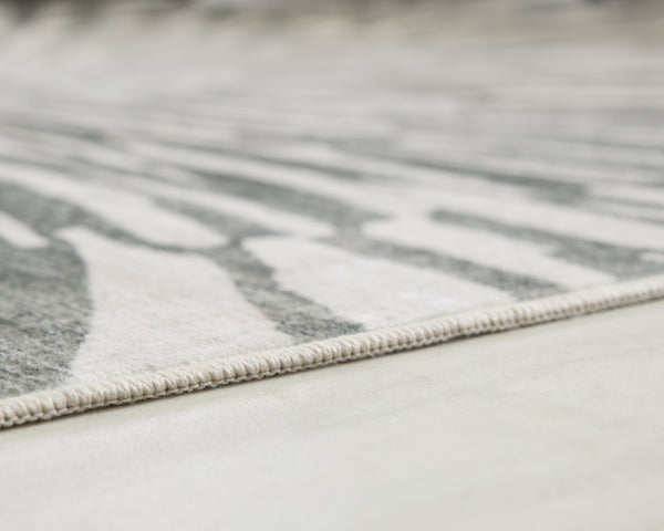 Verland Gray/White Washable Large Rug