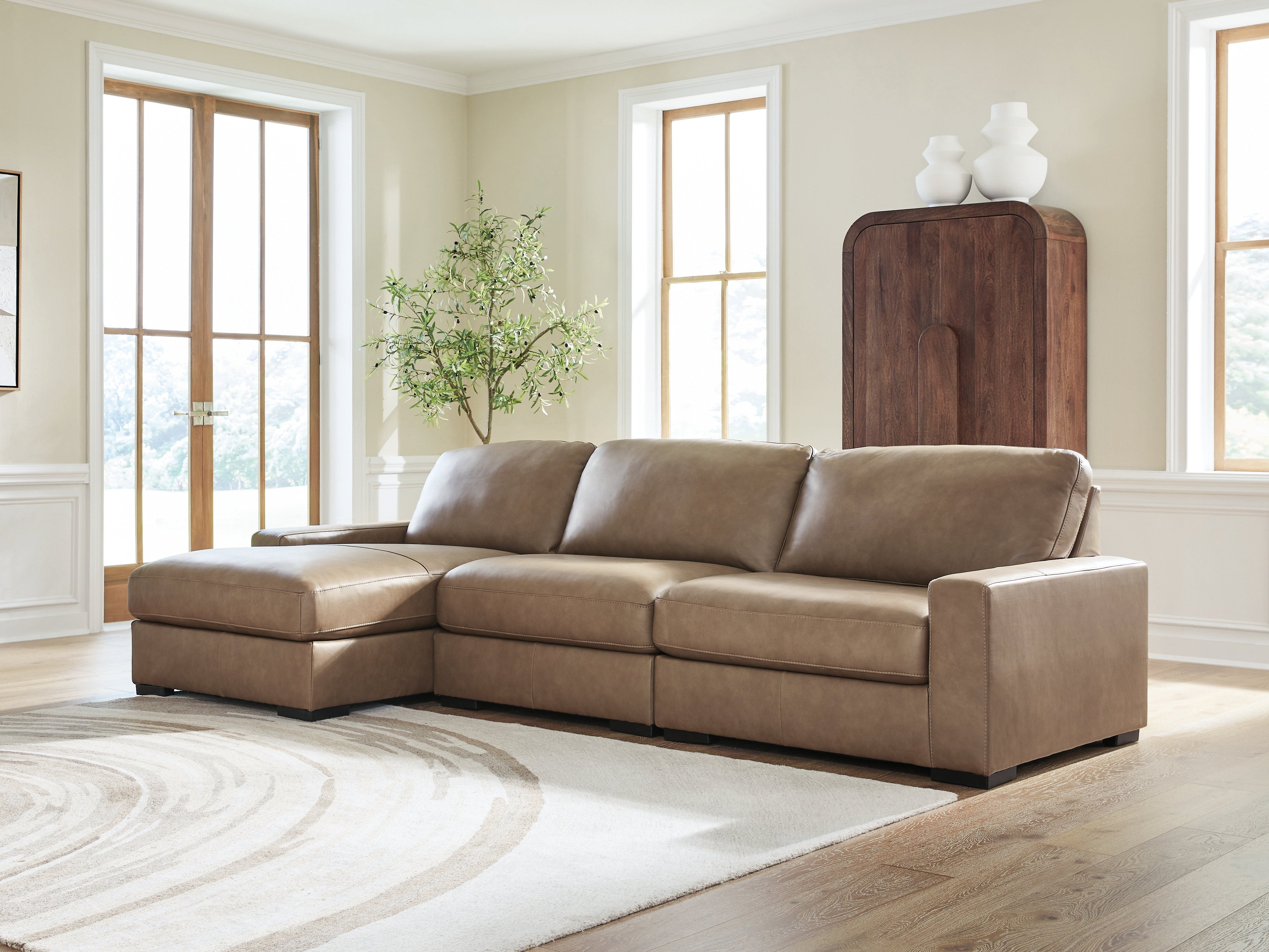 Ashley Veronella Sahara 3-Piece Sectional with Chaise – Luna Furniture