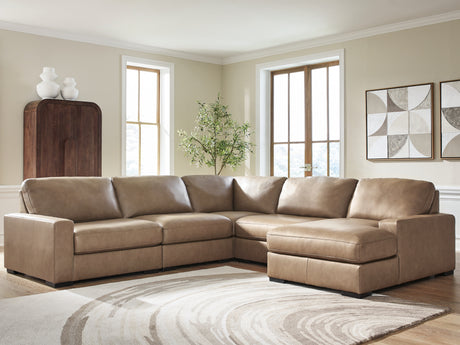 Veronella Sahara 5-Piece Sectional with Chaise from Ashley - Luna Furniture