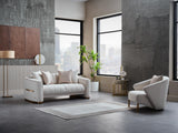 Veronica Perla Cream/Almira Gold Accent Chair from Bellona - Luna Furniture