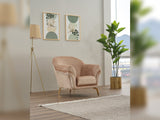 Versace Chair in Beige from Furnia - Luna Furniture