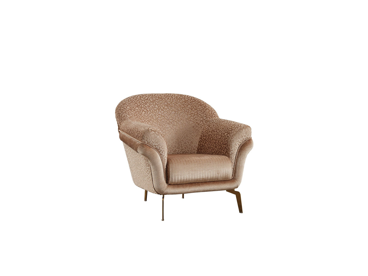 Versace Chair in Beige from Furnia - Luna Furniture