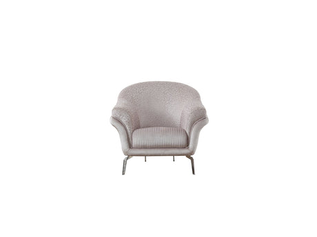 Versace Chair in Light Grey from Furnia - Luna Furniture