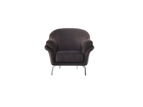 Versace Chair in Dark Grey from Furnia - Luna Furniture