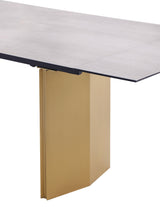 Vesa Beige Glass Top Extendable Dining Table from Coaster - Luna Furniture