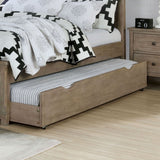 Vevey Wire-Brushed Warm Gray Full Bed from Furniture of America - Luna Furniture