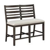 Victoria Espresso/Beige Counter Height Bench from Homelegance - Luna Furniture