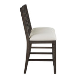 Victoria Espresso/Beige Counter Height Bench from Homelegance - Luna Furniture