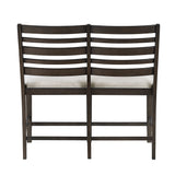 Victoria Espresso/Beige Counter Height Bench from Homelegance - Luna Furniture