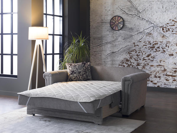 Victoria Valencia Gray Sleeper Loveseat