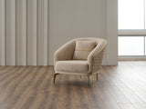 Victoria Chair in Cream from Furnia - Luna Furniture