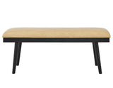Vida 49″ Sand Vegan Leather Dining Bench from Steve Silver - Luna Furniture