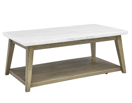 Vida White Marble Top 3-Piece Table Set from Steve Silver - Luna Furniture