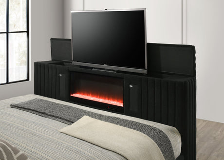 Villa Black Queen Platform Bed from Happy Homes - Luna Furniture