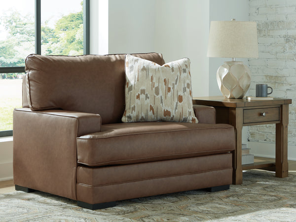 VillaCourt Caramel Oversized Chair