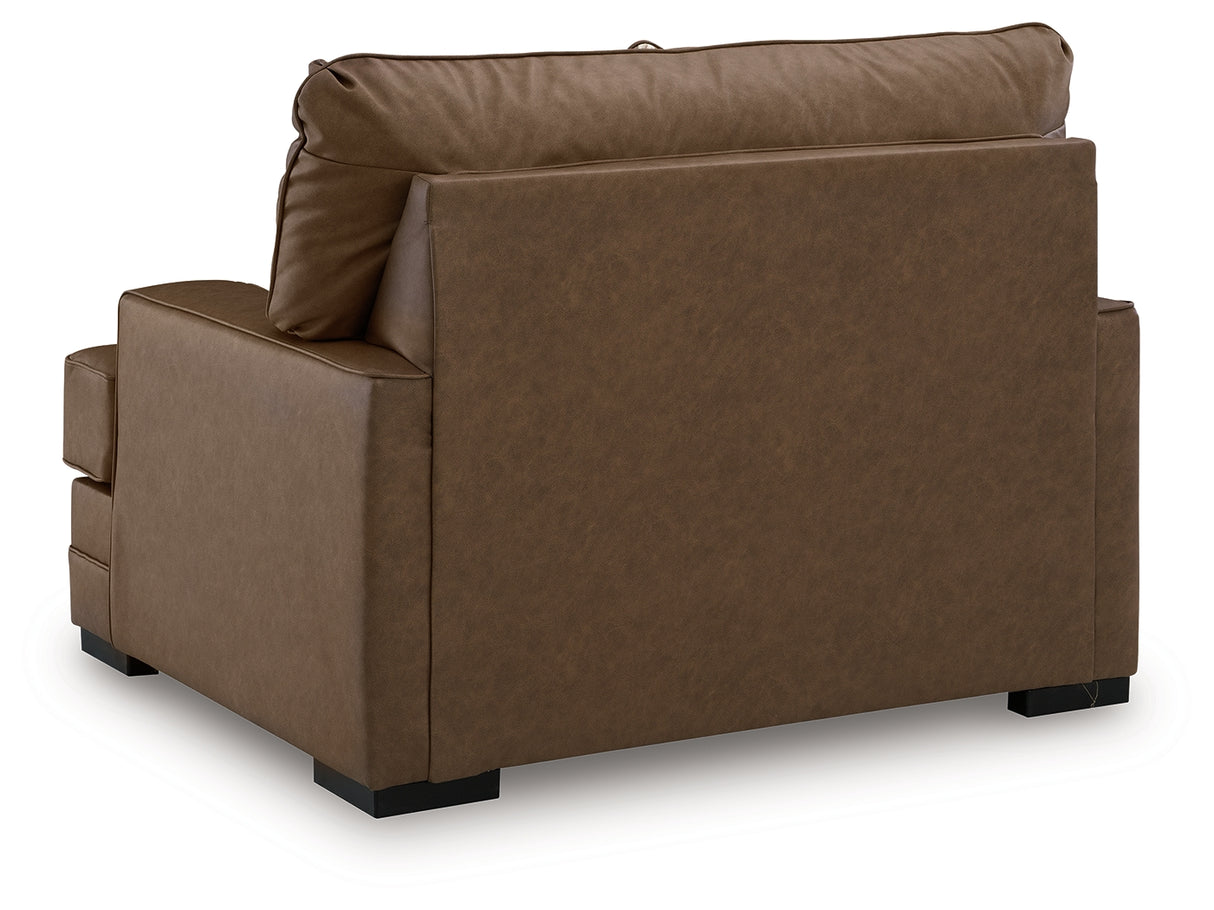 VillaCourt Caramel Oversized Chair from Ashley - Luna Furniture