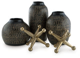 Vinburn Black/Gold Finish Accessory Set (Set of 5) from Ashley Furniture - Luna Furniture