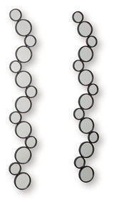 Vinler Black Accent Mirror Set (Set of 2) from Ashley - Luna Furniture