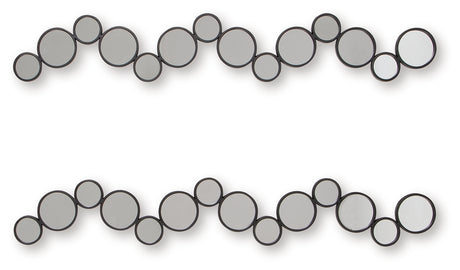 Vinler Black Accent Mirror Set (Set of 2) from Ashley - Luna Furniture