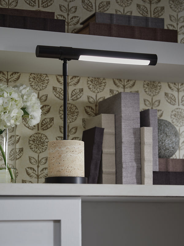Vinmour Brown/Beige Desk Lamp