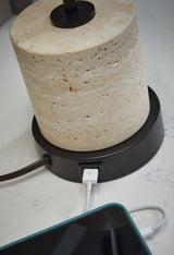 Vinmour Brown/Beige Desk Lamp from Ashley - Luna Furniture