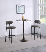 Viola Black Boucle Upholstered Bar Stool, Set of 2 from Coaster - Luna Furniture