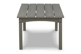 Visola Gray Outdoor Loveseat, 2 Lounge Chairs and Coffee Table from Ashley - Luna Furniture
