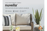 Visola Gray Outdoor Loveseat, 2 Lounge Chairs and Coffee Table from Ashley - Luna Furniture