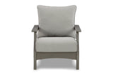 Visola Gray Outdoor Sofa, 2 Lounge Chairs and Coffee Table from Ashley - Luna Furniture