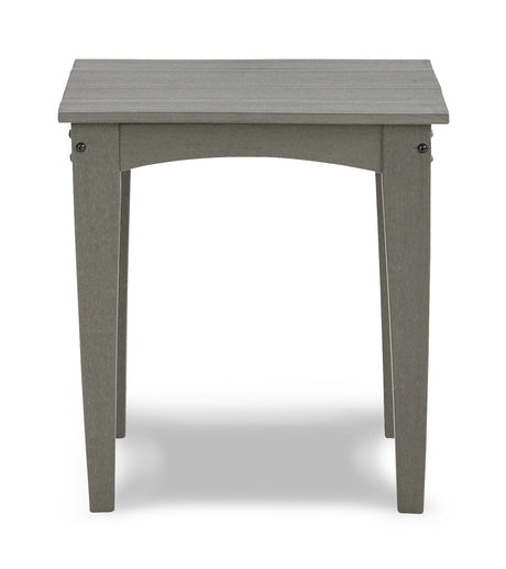 Visola Outdoor Chair with End Table in Gray from Ashley - Luna Furniture