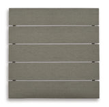 Visola Outdoor Chair with End Table in Gray from Ashley - Luna Furniture