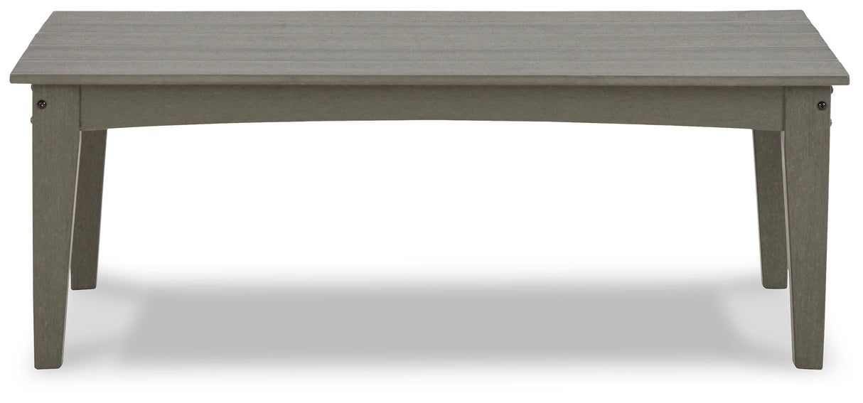 Visola Outdoor Coffee Table with 2 End Tables in Gray from Ashley Furniture - Luna Furniture